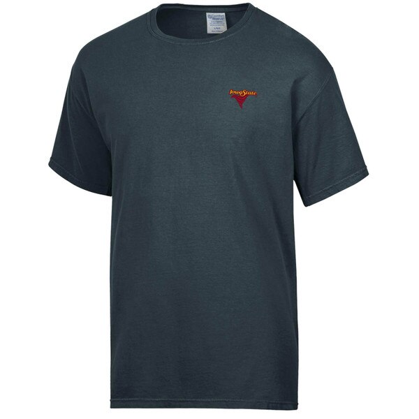 Comfort Wash Iowa State Swirl Smoke Gray Short Sleeve T-Shirt